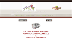 Desktop Screenshot of faithhomeschoolers.com